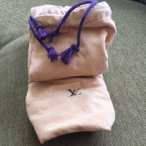 Louis Vuitton Dust Bag for Large Duffel 32”x22x12 with Purple Drawstring